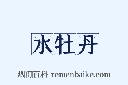 水牡丹是什么意思的图片